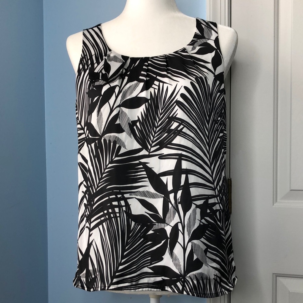 Dana Buchman print top Sz S